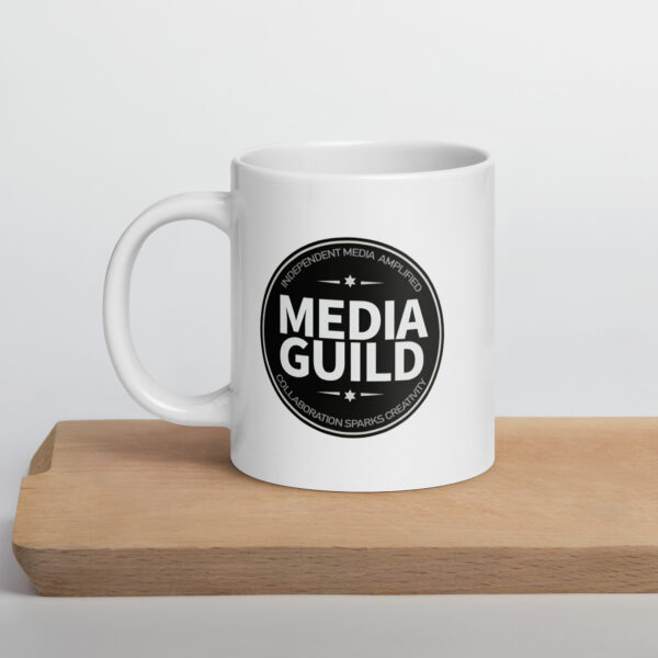 Media Guild White glossy mug